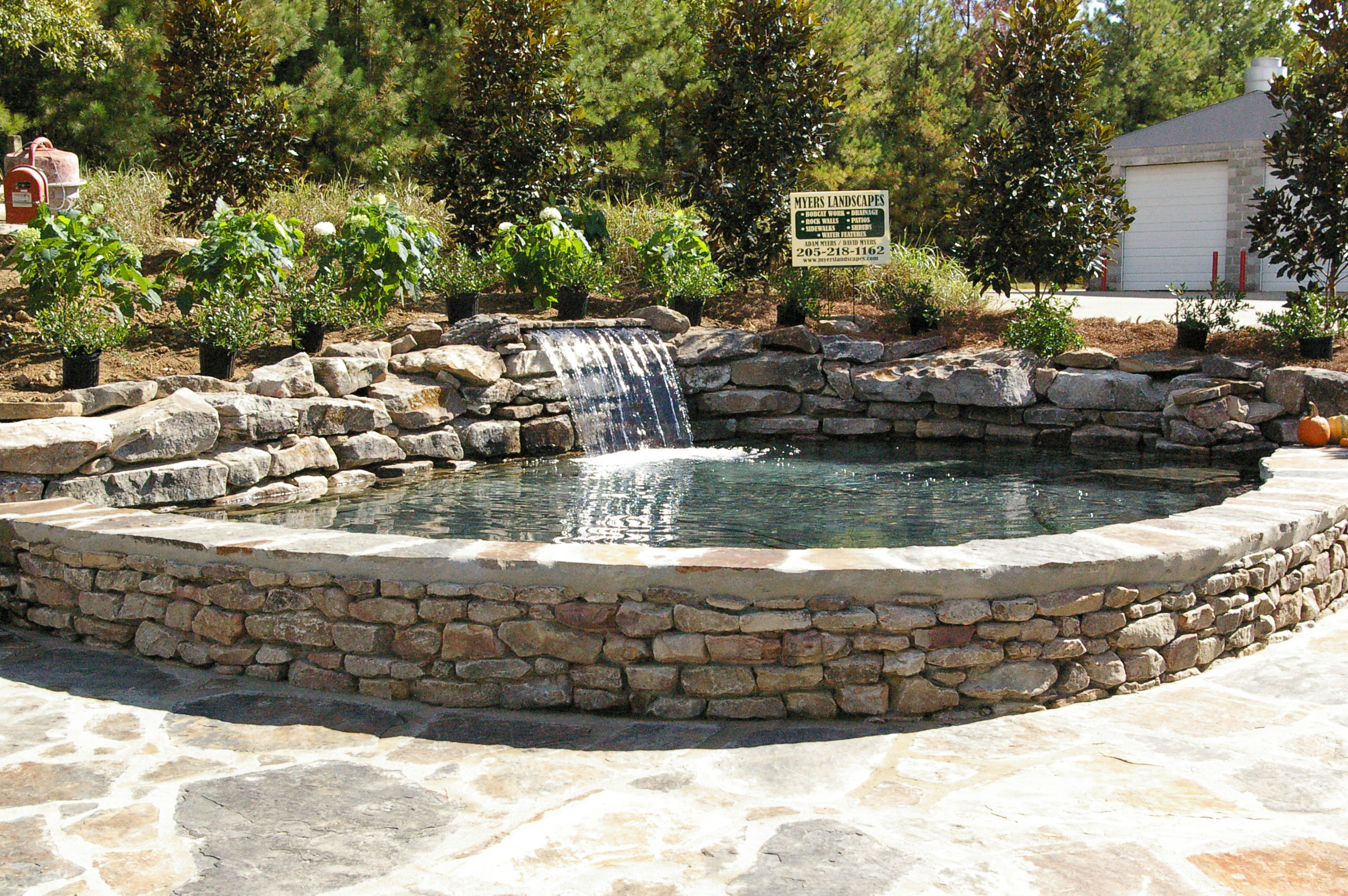 Raised Water Features Completed